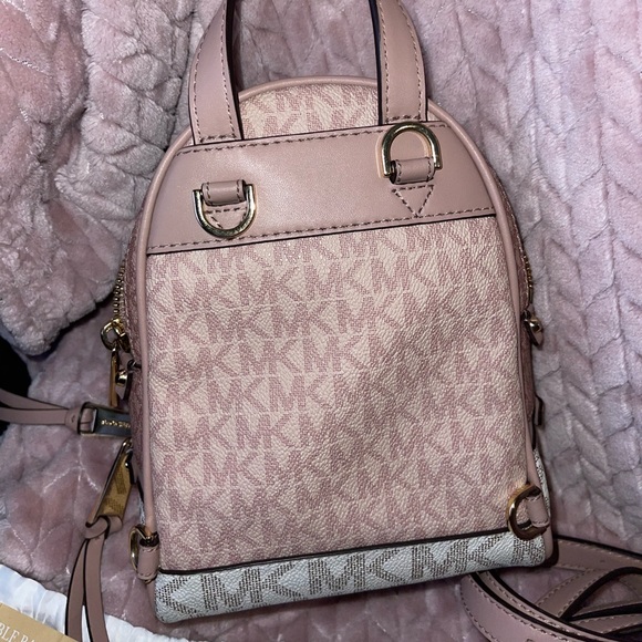 Rhea Mini Color-Block Logo Backpack - Picture 5 of 8